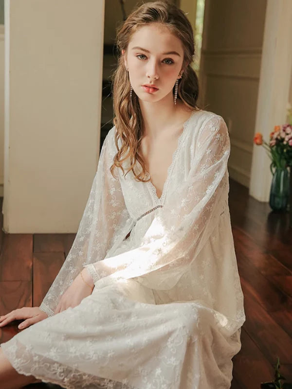 Enchanted Blossom Lace Nightgown