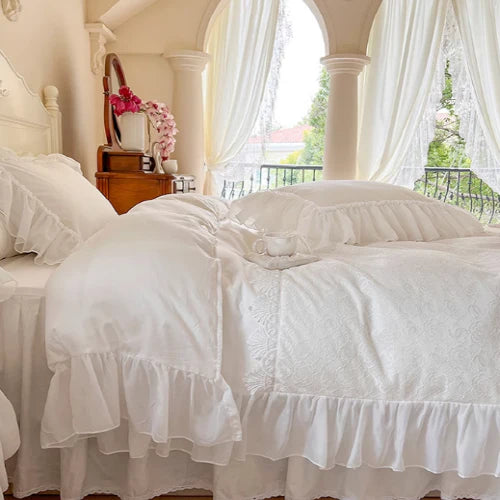 Snow Rose Dream Bedding Set