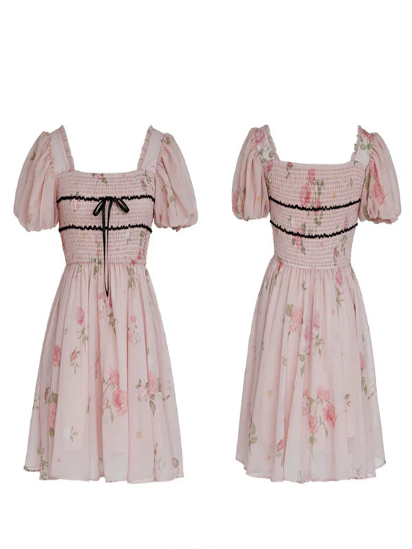 Rose Princess Chiffon Dress