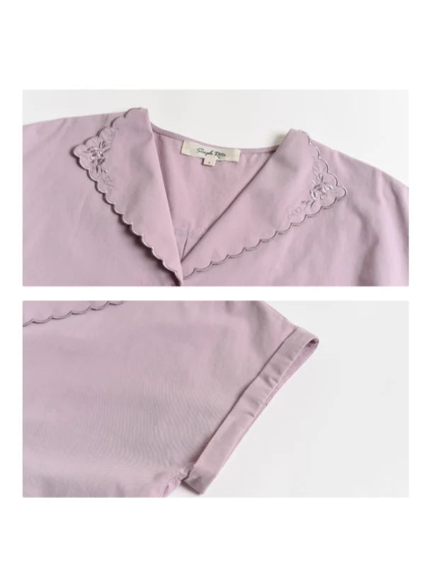 Lily's Summer Breeze Lavender Blouse
