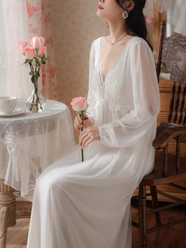 Enchanted Rose Lace Nightdress