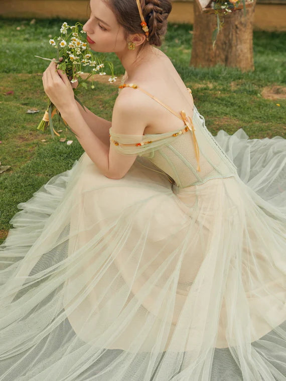 Fairy Wildflower Corset & Tulle Skirt