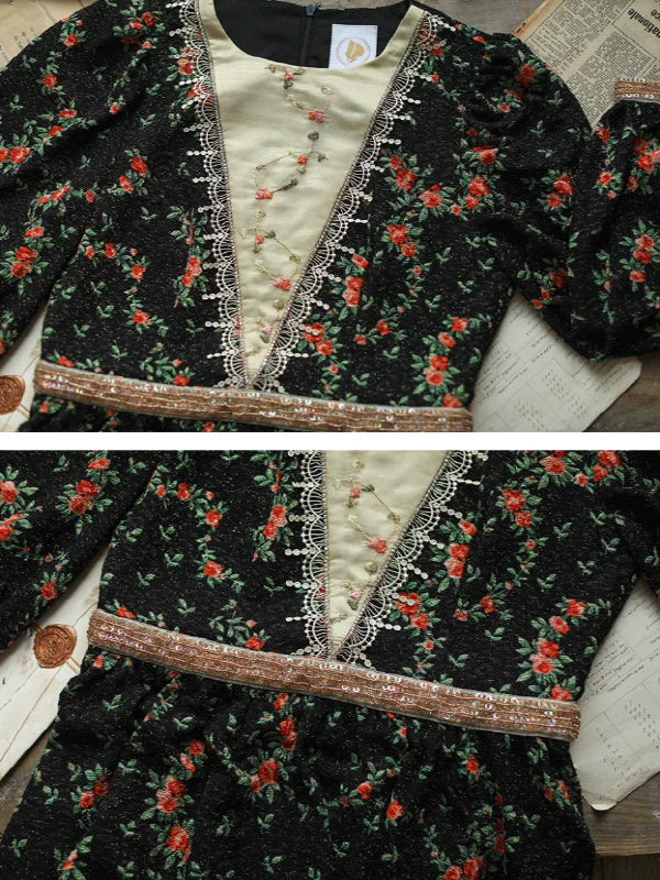 Retro Elegance Sparkle Dress