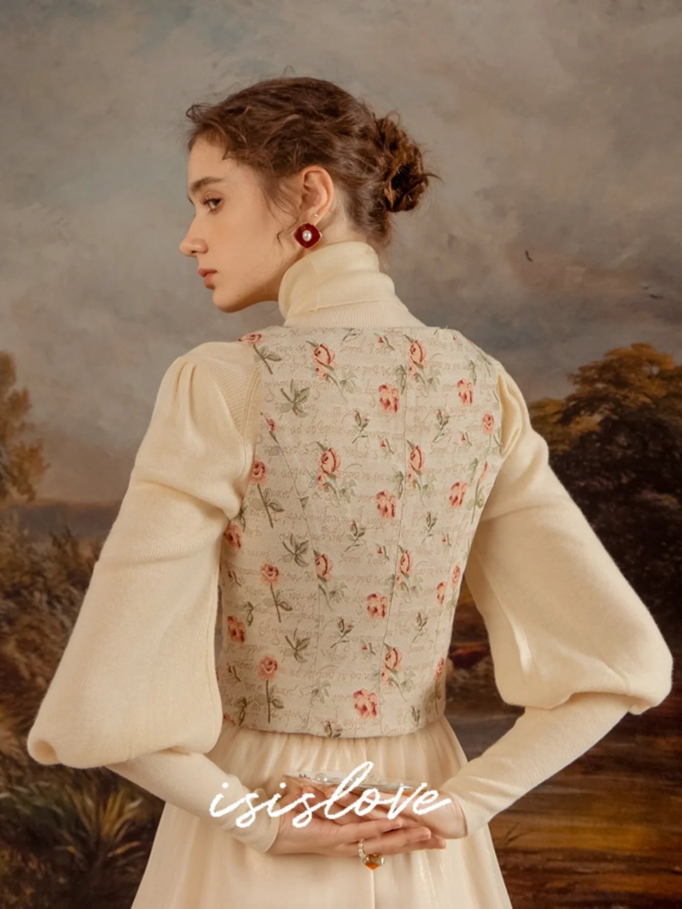 Rosalie Embroidered Corset Vest