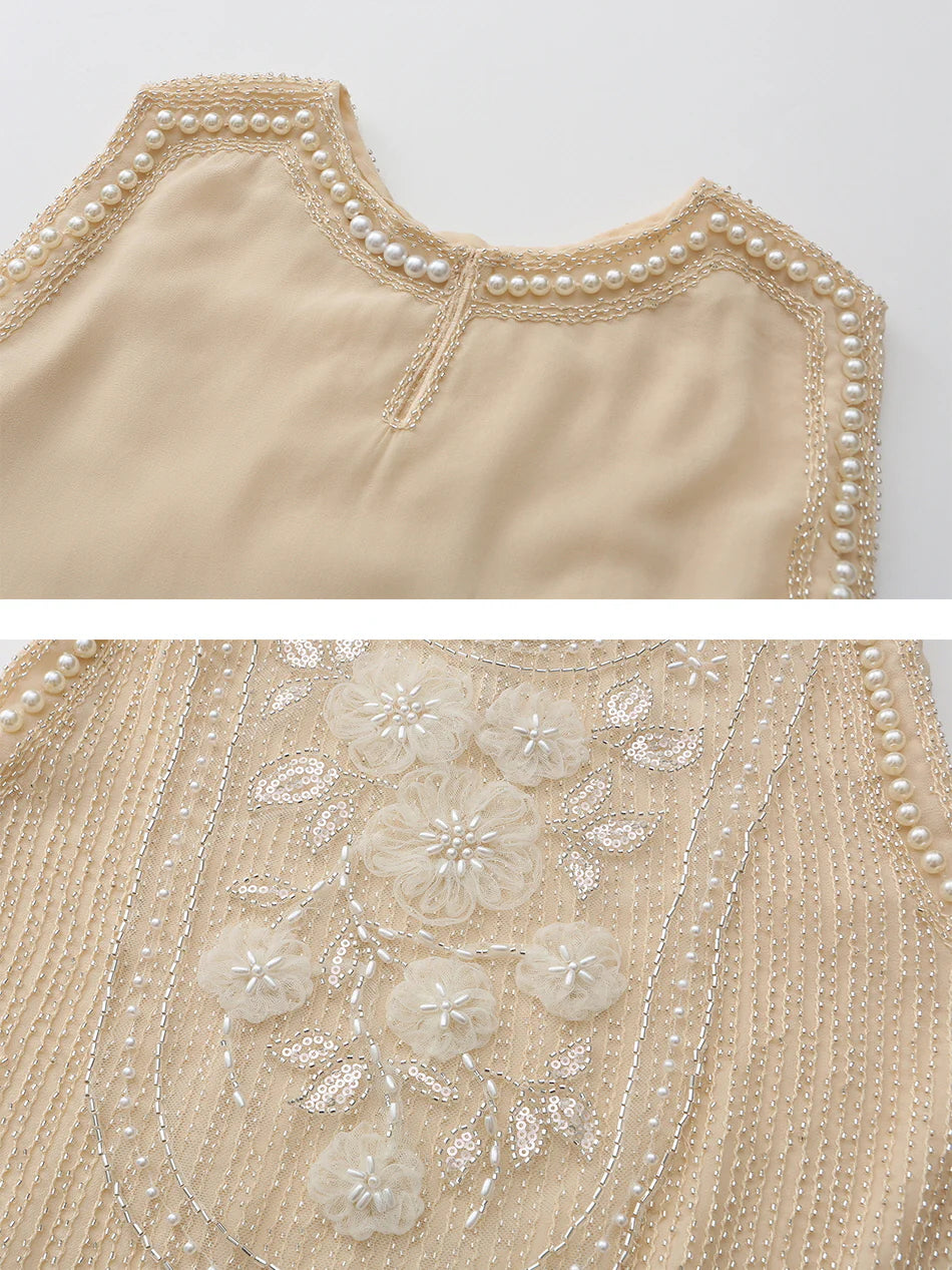 Olivia's Retro Flower Elegance Top