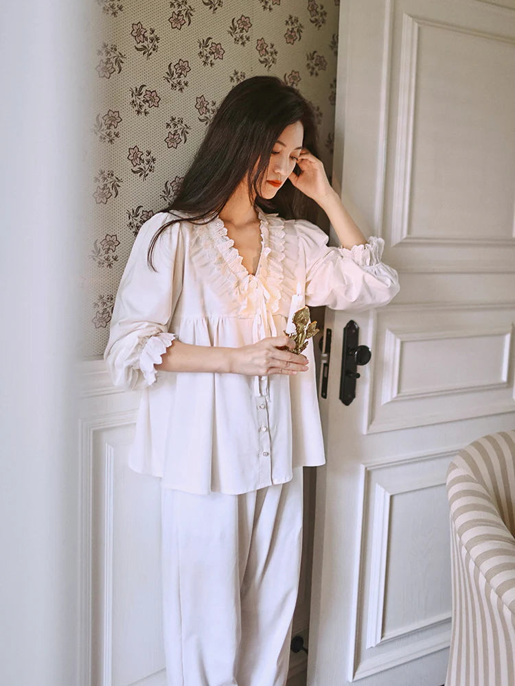 Vintage Dream Lace Pajama Set