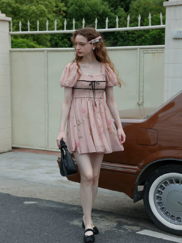 Rose Princess Chiffon Dress