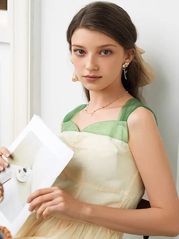 Drop Glaze Flower Earrings