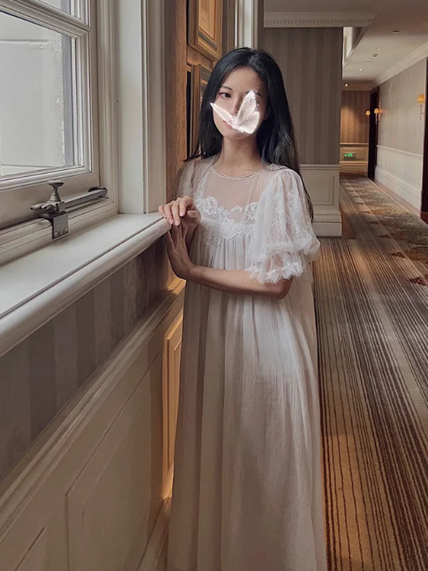 Pure White Fairy Summer Nightgown