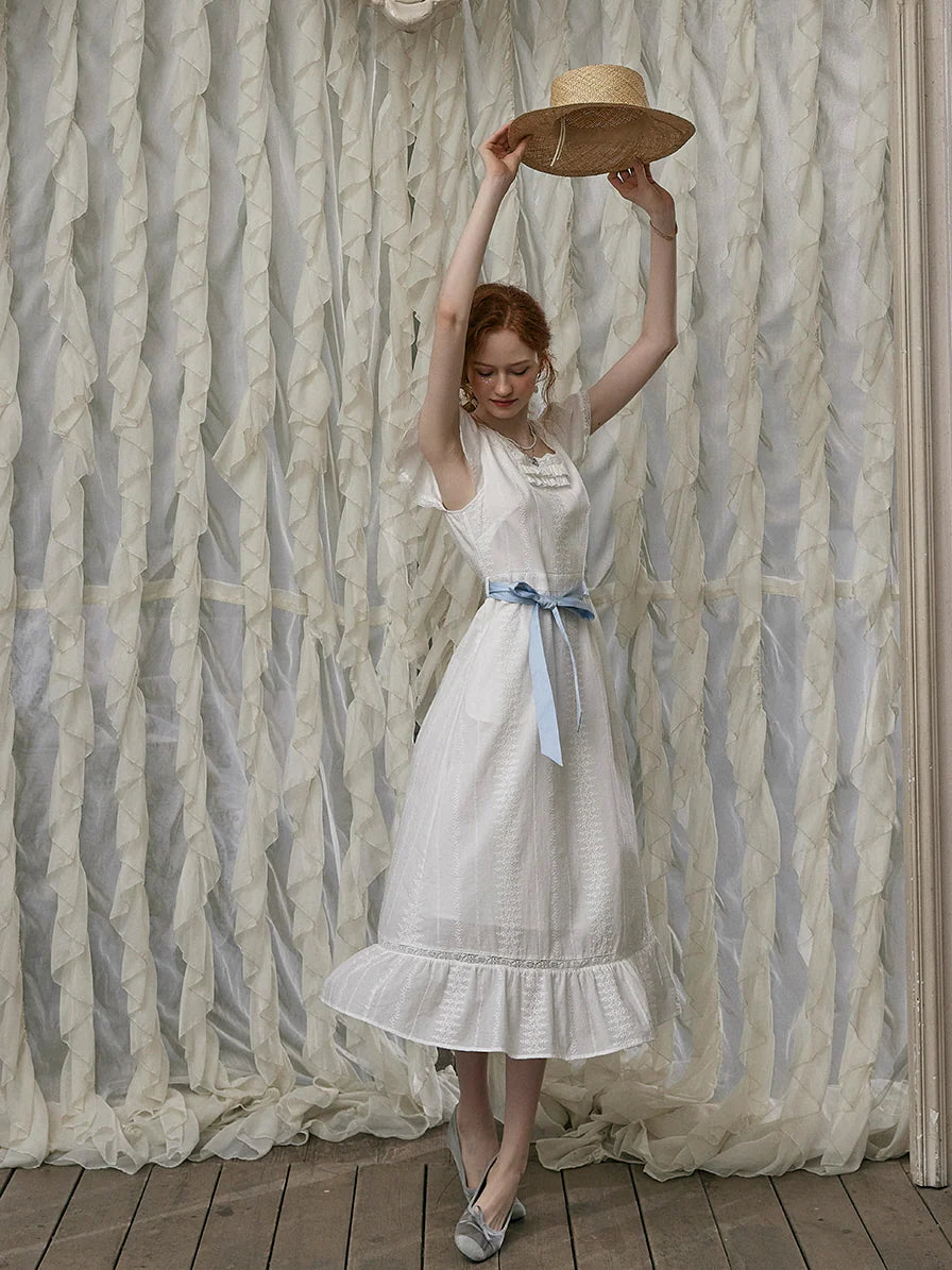 Eliza's Vintage Whimsy Ribbon Dress