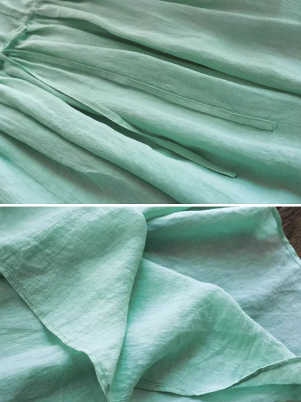 Blossoming Elegance Mint Green Dress