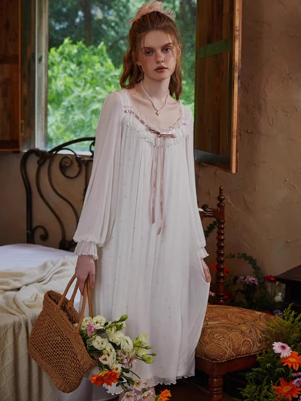 Frill Lace Princess Nightgown