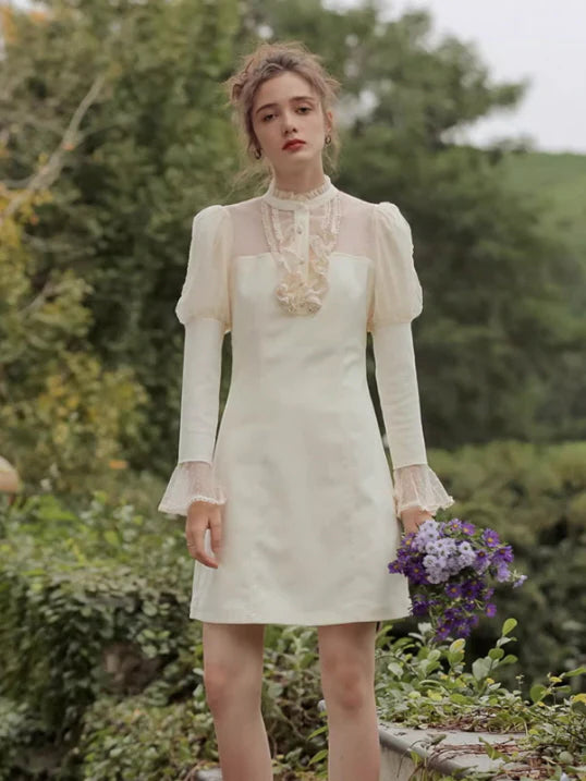 Dreamy Ivory Lace Fairy Dress