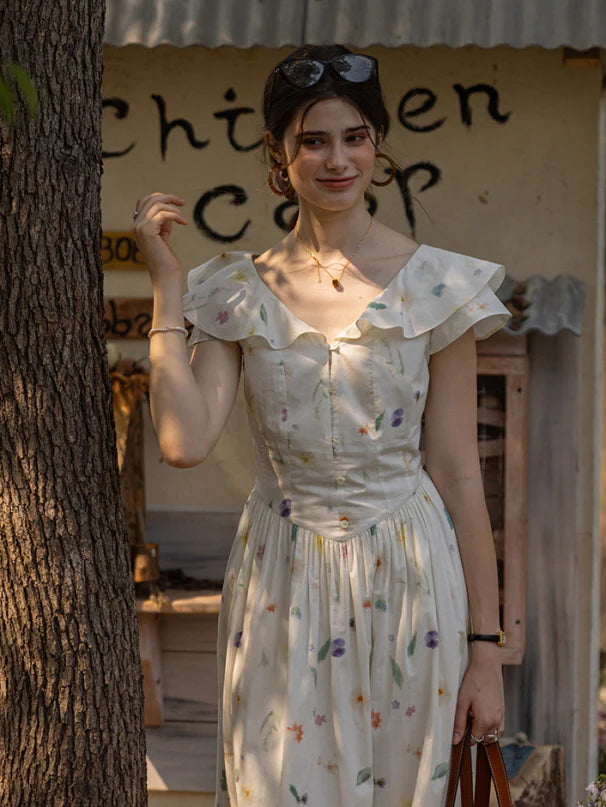 Floral Meadow Cotton Dress