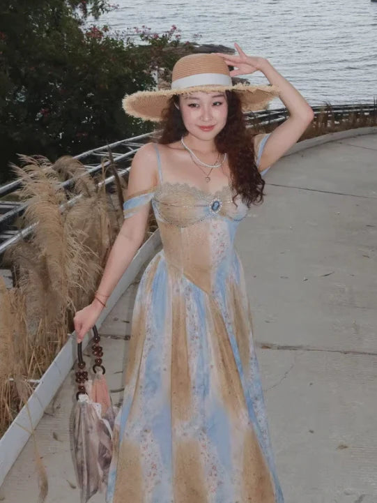 Enchanted Vintage Ocean Gown
