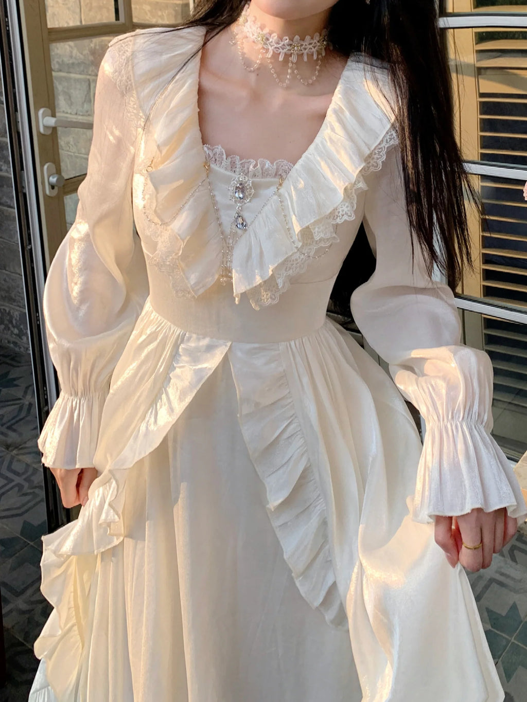 Romantic Shimmering Vintage Dress