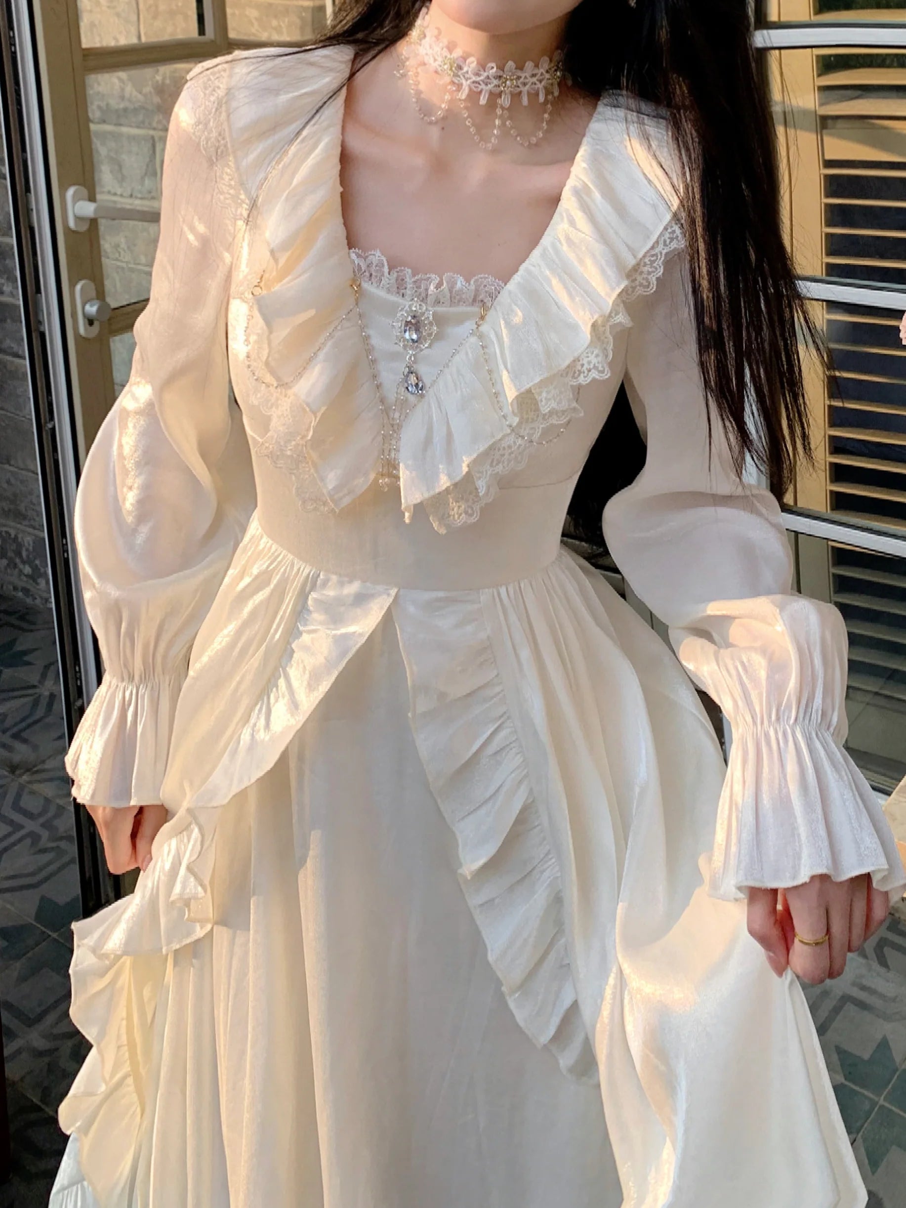 Romantic Shimmering Vintage Dress