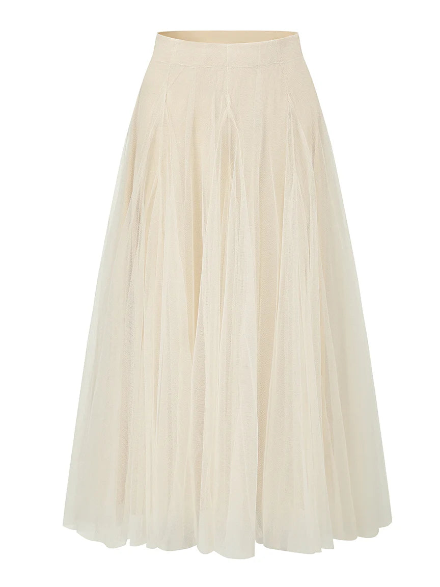 Eleanor's Graceful Mesh Skirt