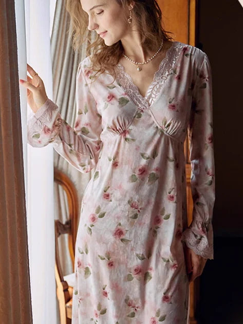 Velvet Rose Blossom Nightdress