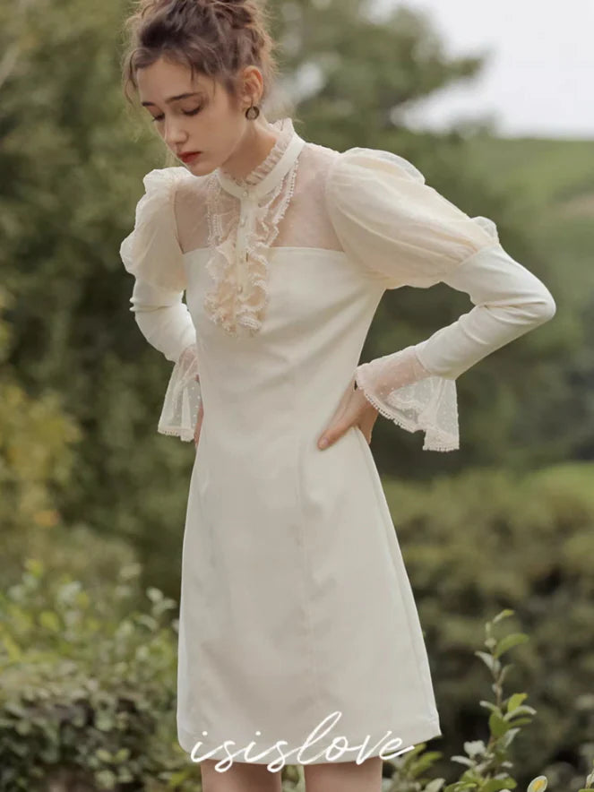 Dreamy Ivory Lace Fairy Dress