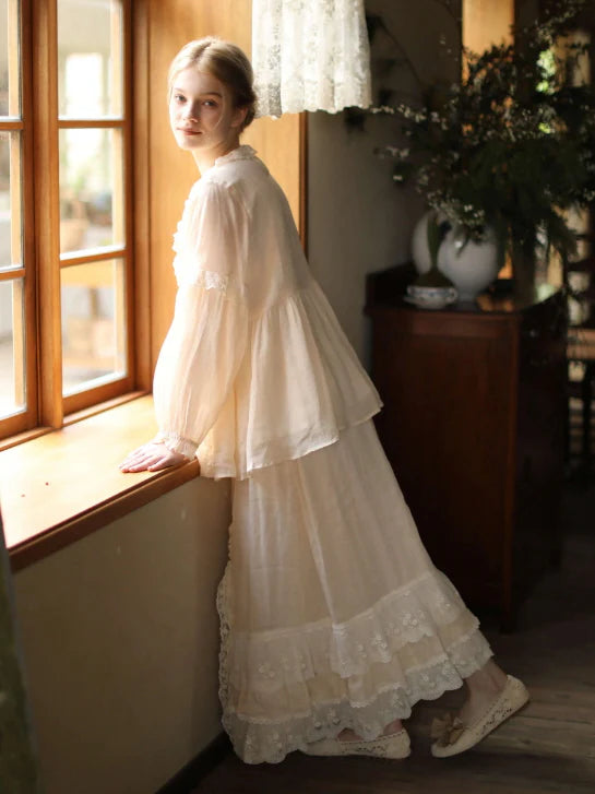 Forest Whisper Embroidered Ramie Skirt