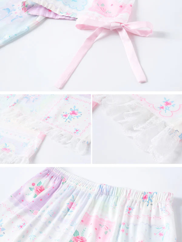 Pastel Patchwork Pajama Loungewear