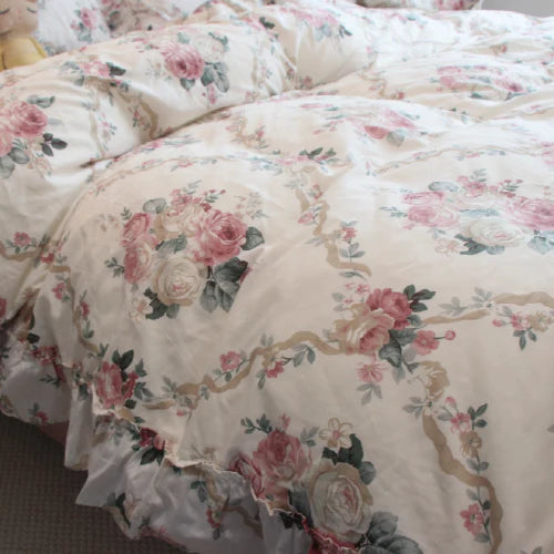 Palace Princess Floral Bedding Set