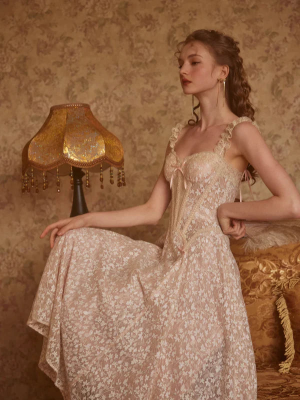 Clara's Golden Blossom Princess Dress