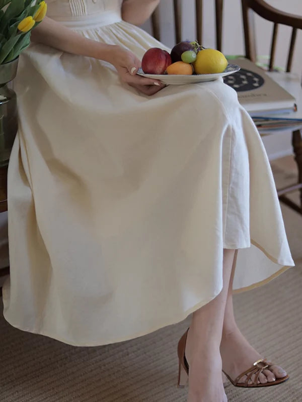 Vintage Elegance Midi Dress