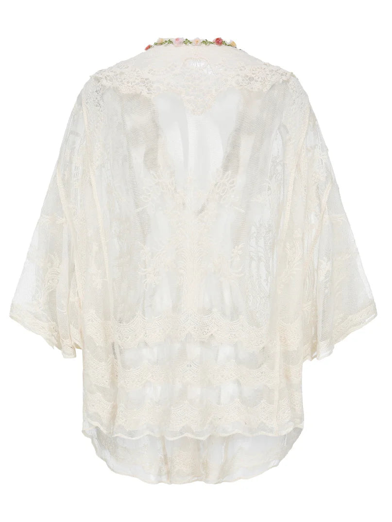 Blooming Lace Garden Shawl