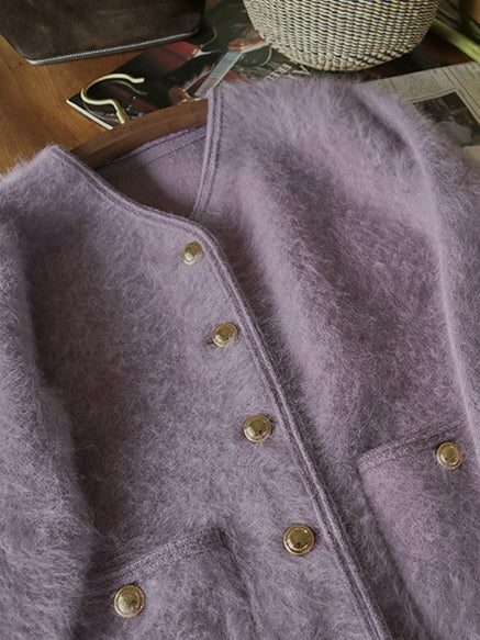 Misty Lavender Luxe Soft Knit Jacket