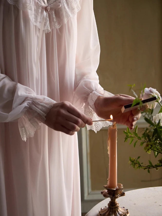Lace-Trimmed Vintage Nightgown