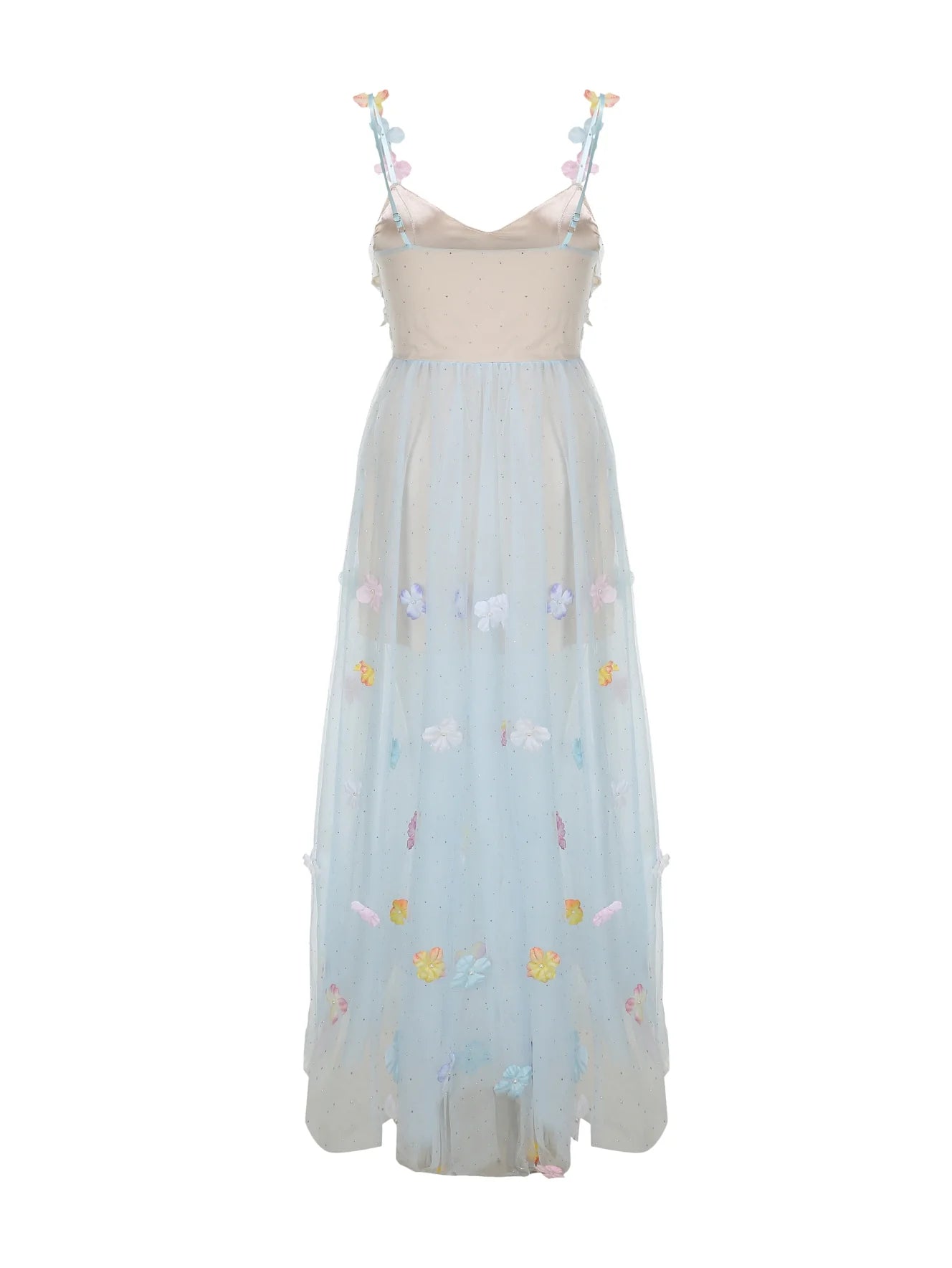 Blooming Petal Fairy Blue Tulle Dress