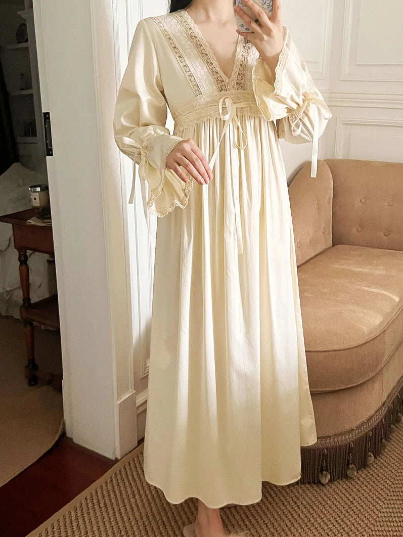 Retro Vintage Lace Dreams Nightgown