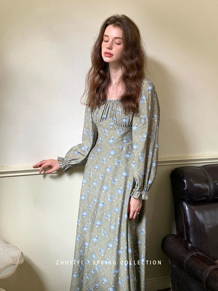 Moonlit Meadow Floral Dress