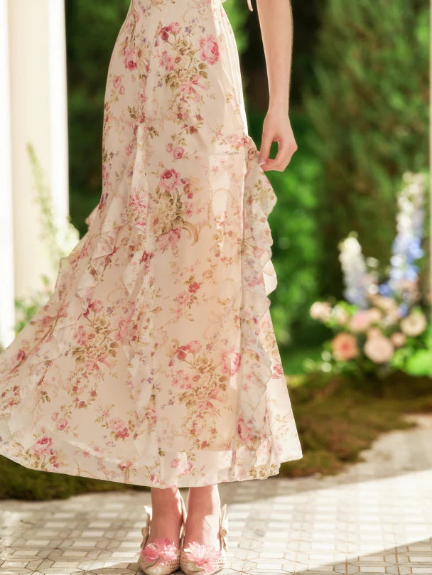 Rose Ruffle Bloom Dress