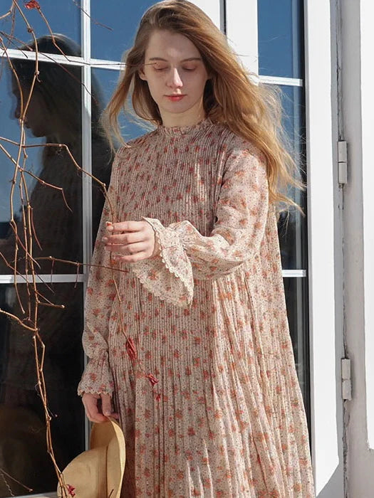 Floral Dream Chiffon Autumn Dress