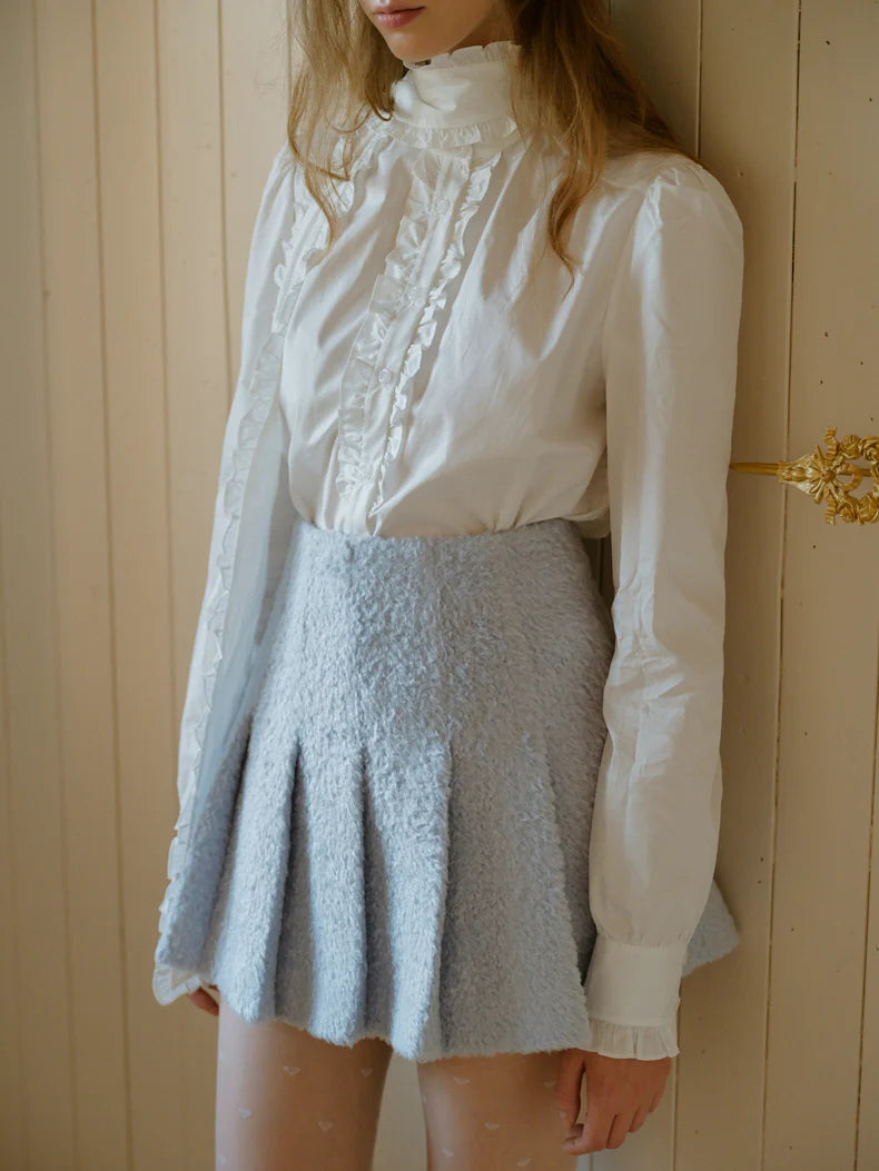 Victorian Lace Trim Bow-Tie Blouse