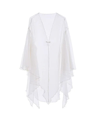 Ivory Lace and Pleats Princess Dress