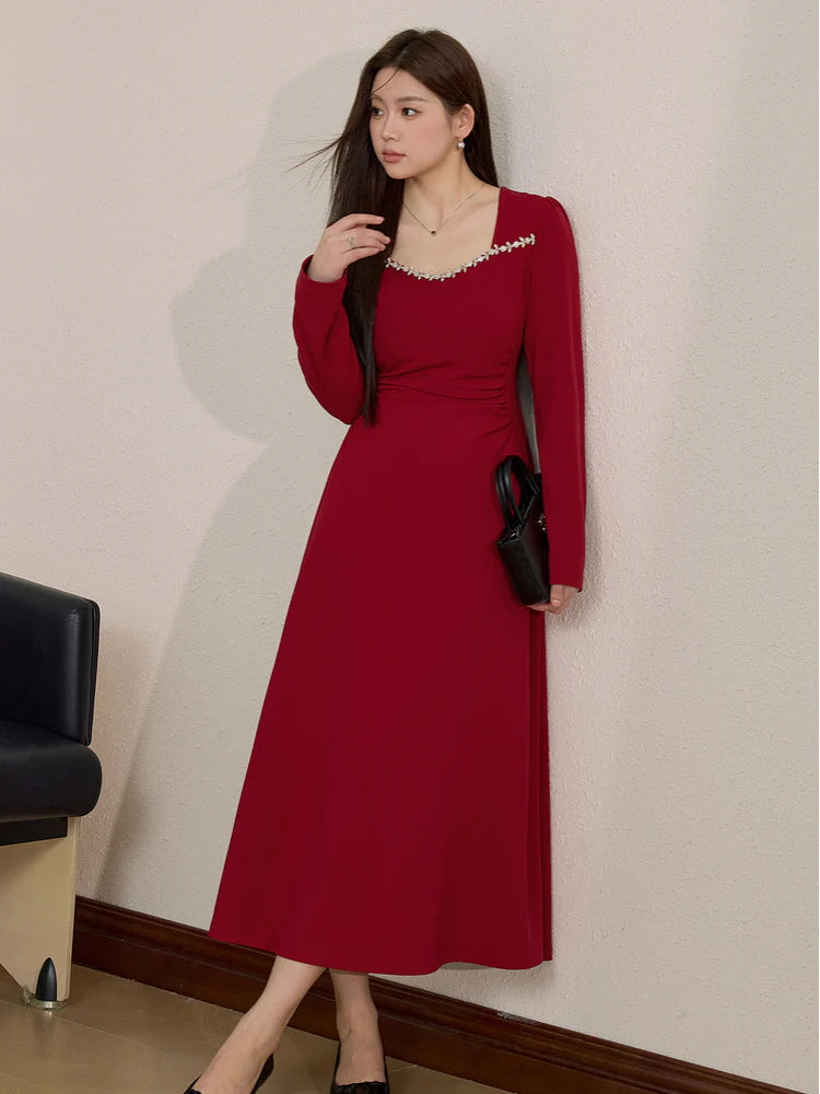 Midnight Velvet Lace Maxi Dress