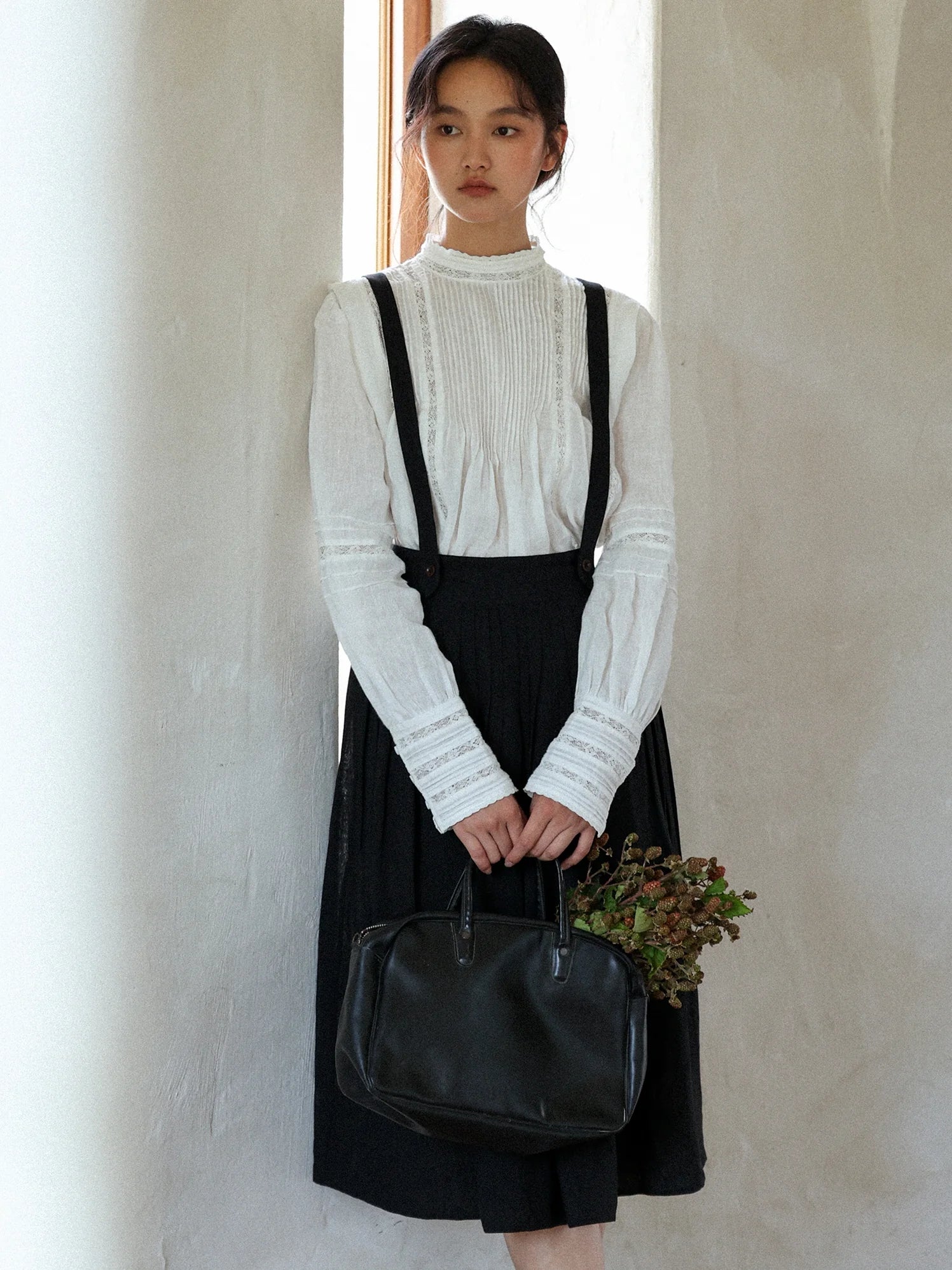 Vintage Linen Lace Blouse