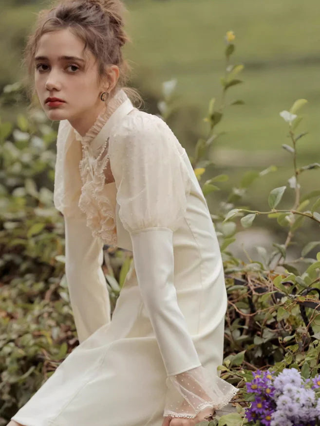 Dreamy Ivory Lace Fairy Dress