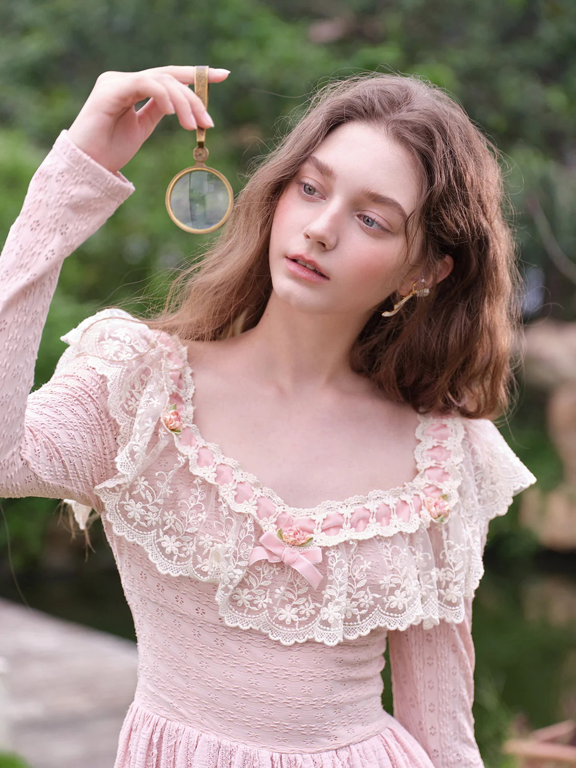 Enchanted Garden Pink Lace Dress