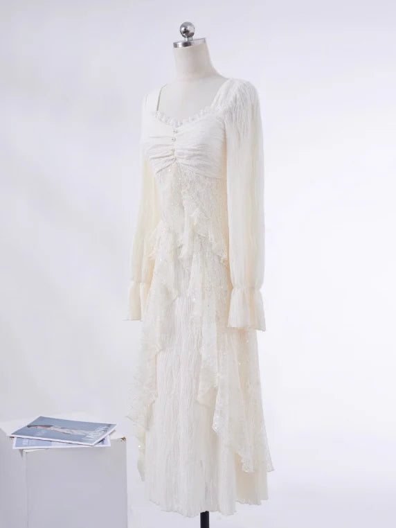 Ethereal Lace Sequin Dream Dress