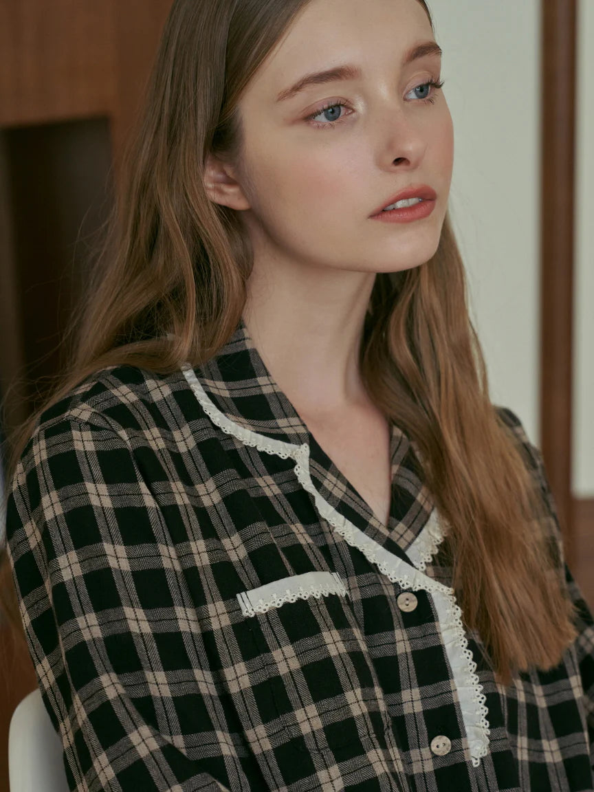 Midnight Library Ruffle Pajama Set