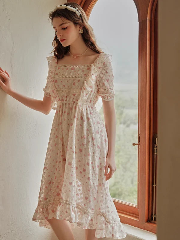 Sweetheart Whispers Chiffon Dress