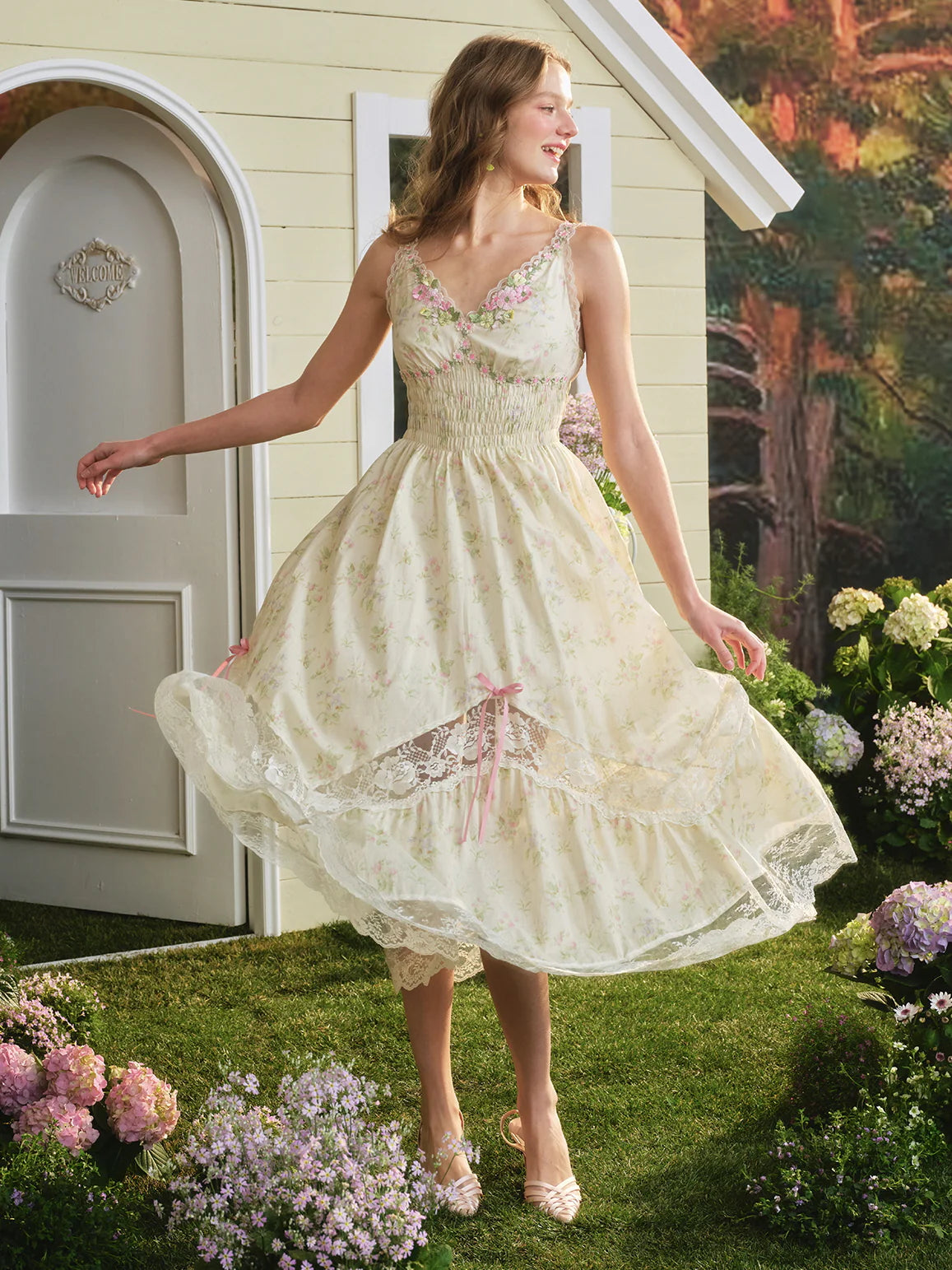 Blooming Lace Garden Dress