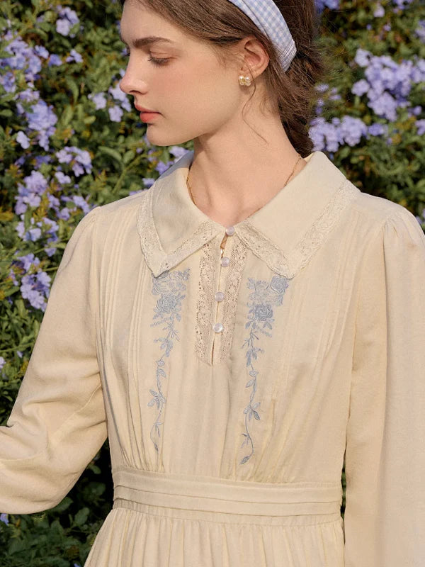 French Blossom Ivory Dress