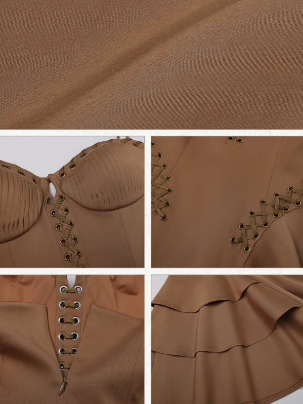 Desert Bloom Tiered Mini Dress