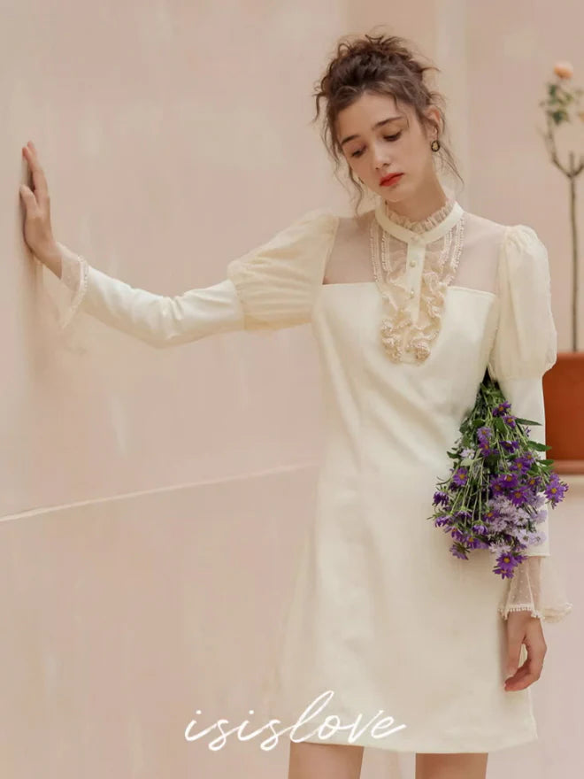 Dreamy Ivory Lace Fairy Dress